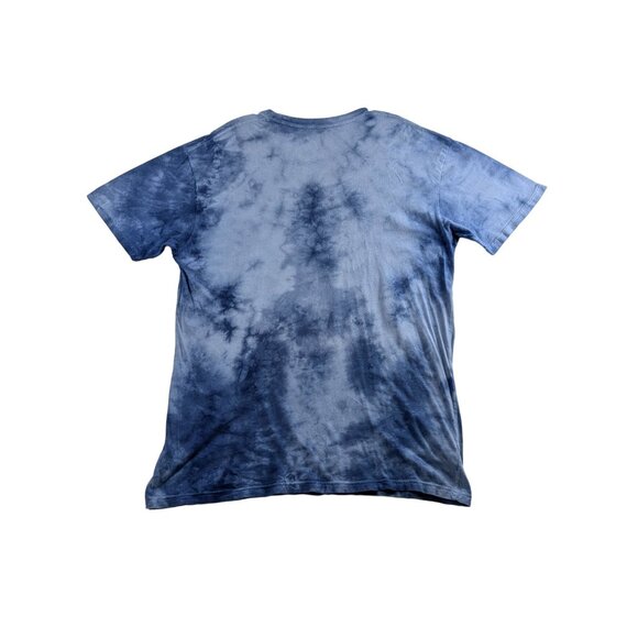 Levis T-Shirt Mens Large Blue Tie-Dye Graphic With Eagle Design 100% Cotton - Picture 2 of 9